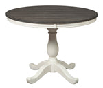 Nelling Two-Tone Wood Round Dining Table