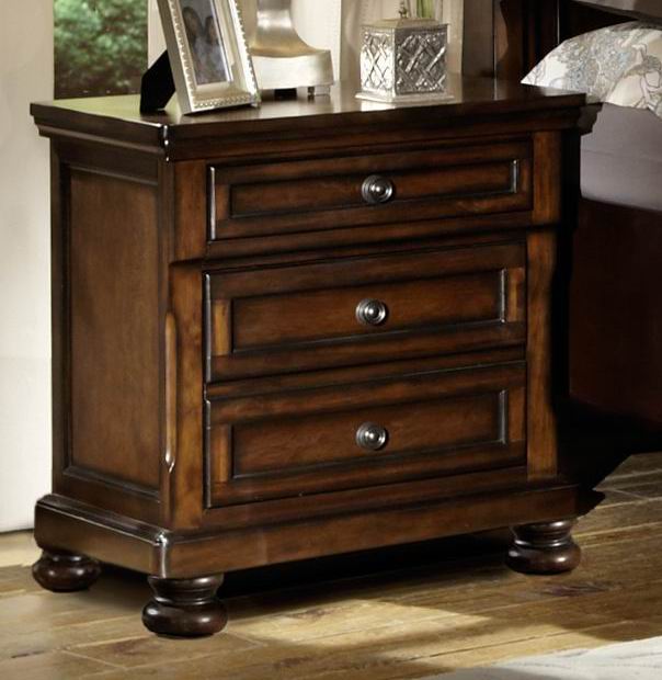 Cumberland Medium Brown Wood Nightstand