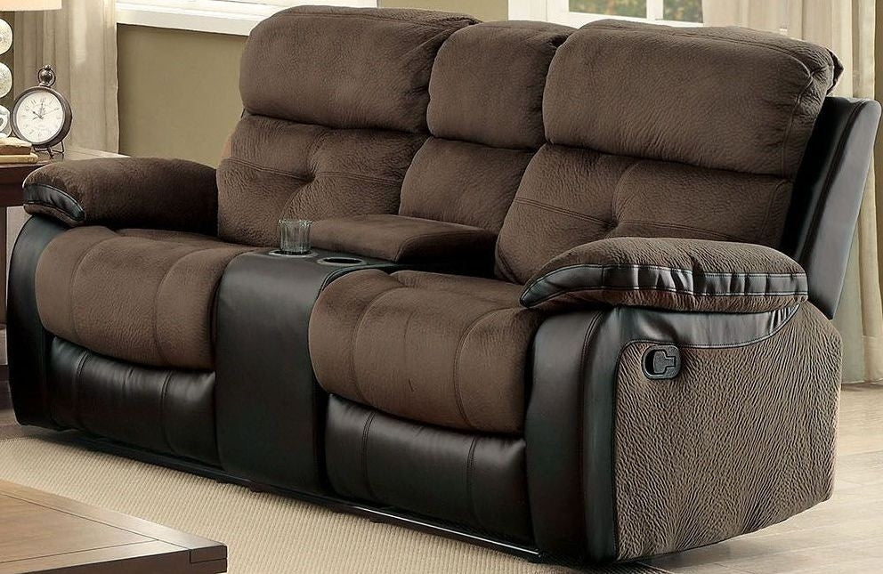 Hadley I Brown Manual Recliner Loveseat