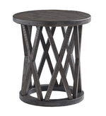 Sharzane Grayish Brown Round End Table