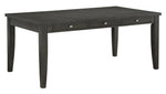 Baresford Gray Wood Dining Table with Drawers