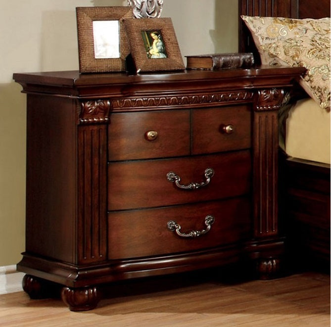 Grandom Cherry Wood Nightstand