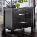 Berenice Espresso Solid Wood Nightstand