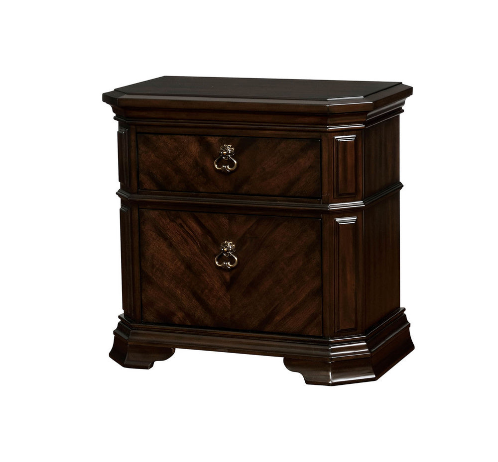 Calliope Espresso Wood Nightstand