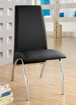 Glenview 2 Black Leatherette Side Chairs