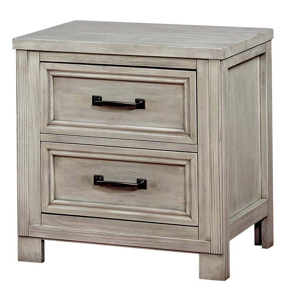 Tywyn Antique White Wood Nightstand