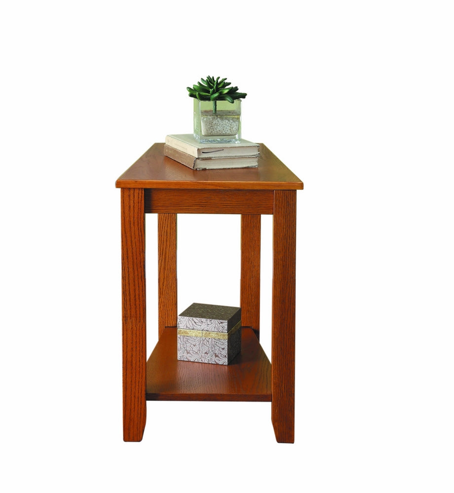 Elwell Oak Wood Chairside Table