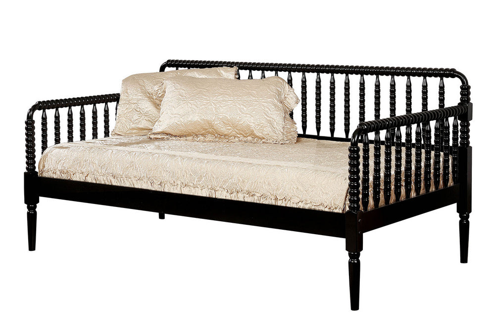 Linda Black Wood Twin Daybed