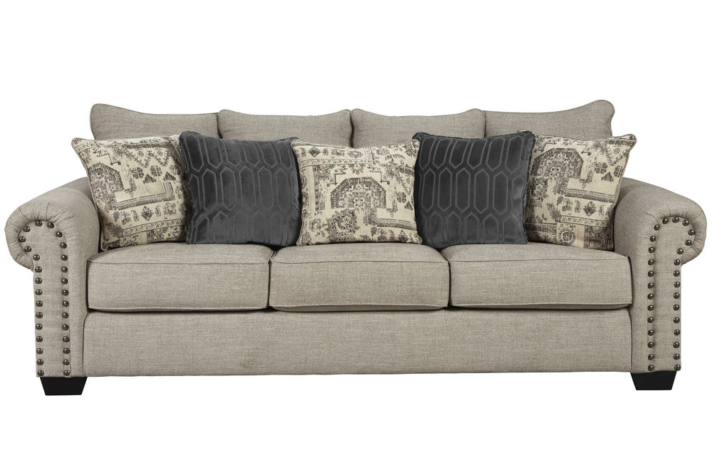 Zarina Jute Fabric Sofa (Oversized)