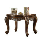 Latisha Antique Oak Wood Square End Table