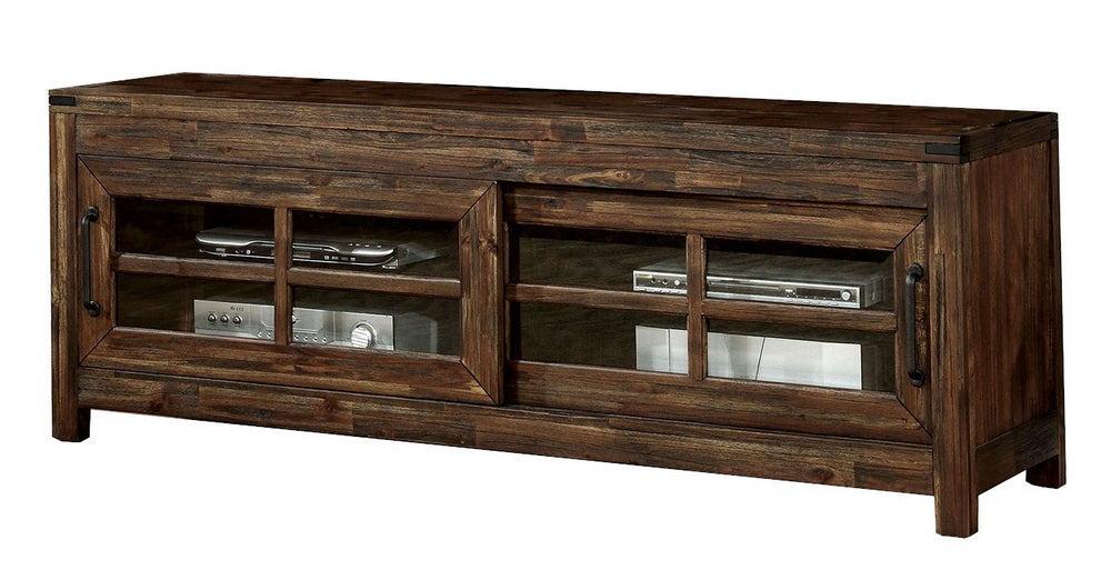 Hopkins Dark Walnut Wood TV Console