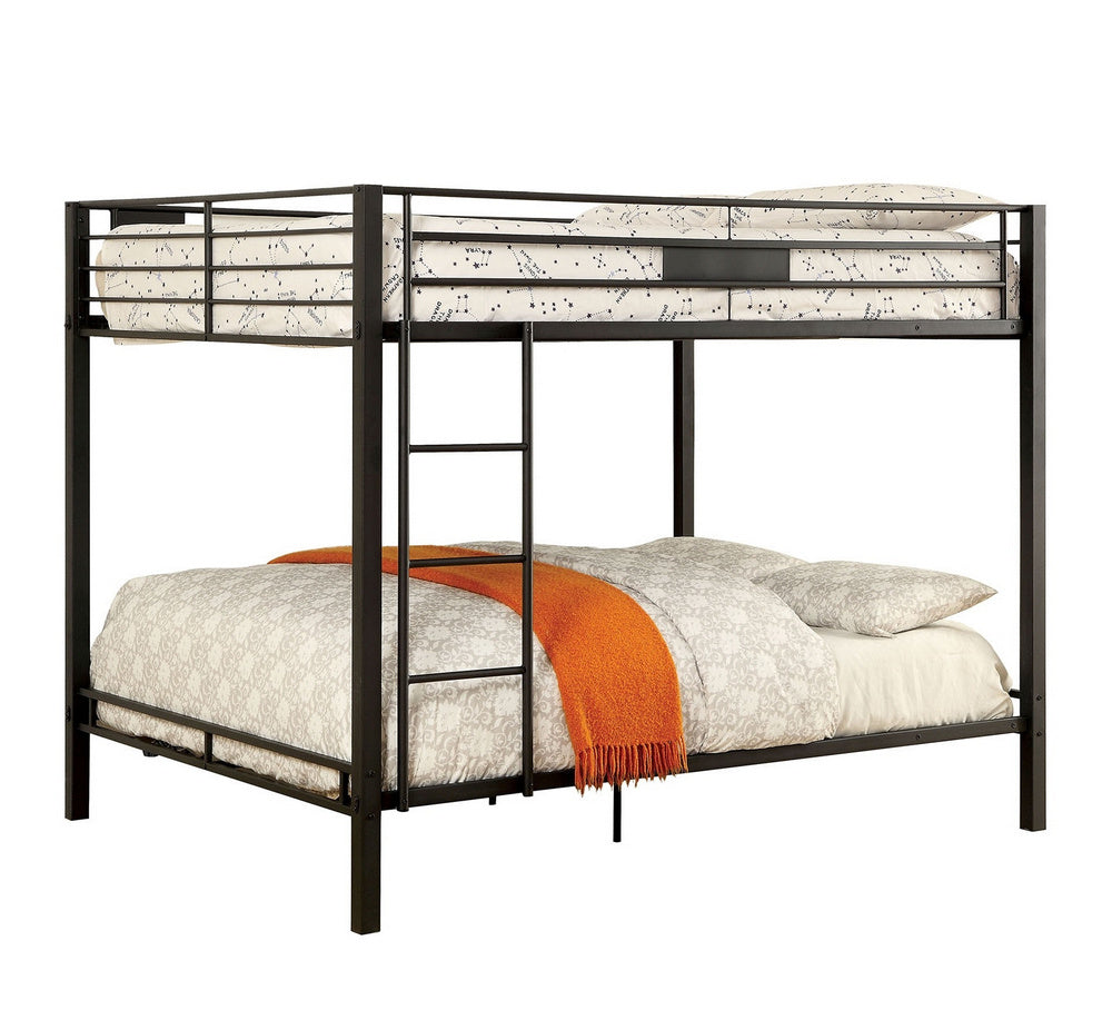 Claren Black Metal Queen/Queen Bunk Bed