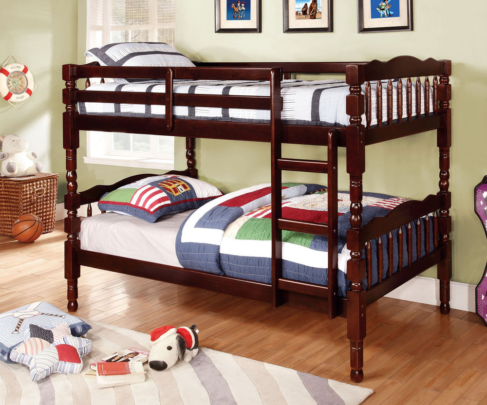 Catalina Dark Walnut Twin over Twin Bunk Bed