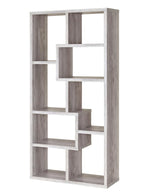 Miguela Grey Driftwood Wood Bookcase