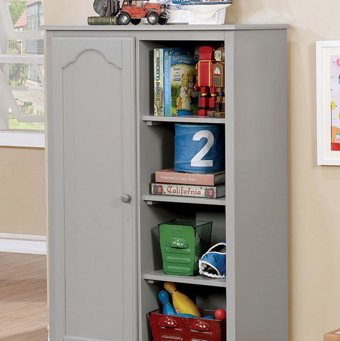 Diane Gray Solid Wood Closet Storage