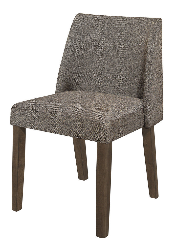 Leland 2 Brown Fabric/Wood Side Chairs