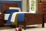 Mayville Youth Burnished Brown Cherry Wood Twin Bed