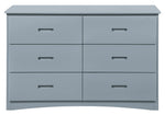 Orion Gray Wood 6-Drawer Dresser