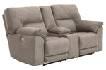 Cavalcade Slate Double Power Recliner Loveseat