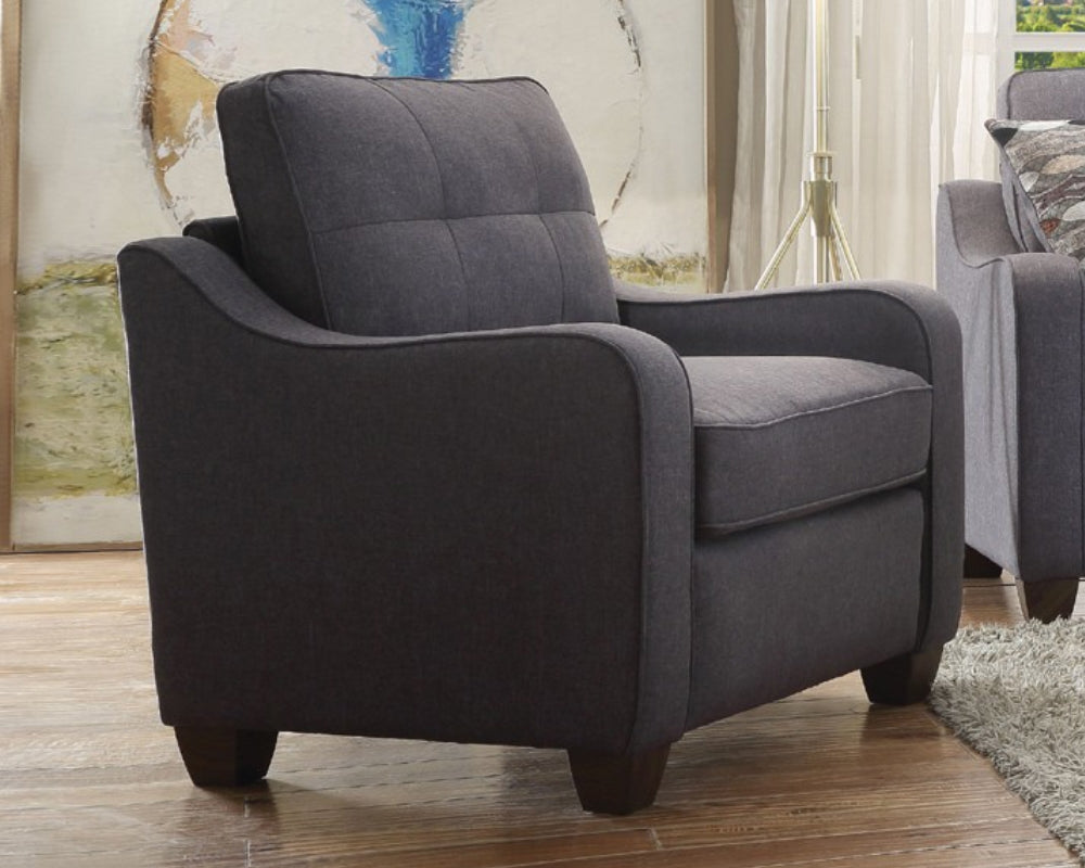 Cleavon II Gray Linen Chair