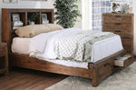 Mcallen Weathered Light Oak Wood Queen Bed