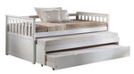 Cominia White Wood Twin Daybed with 2 Trundles