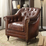 Aberdeen Vintage Dark Brown Top Grain Leather Chair