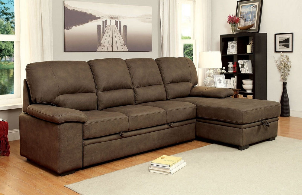 Alcester Brown RAF Sectional with Sleeper