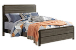 Vestavia Modern Antique Gray Finish Wood Full Bed