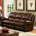 Turton Brown Top Grain Leather Match Sofa