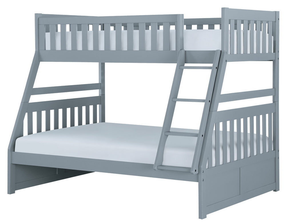 Orion Gray Wood Twin over Full Bunk Bed