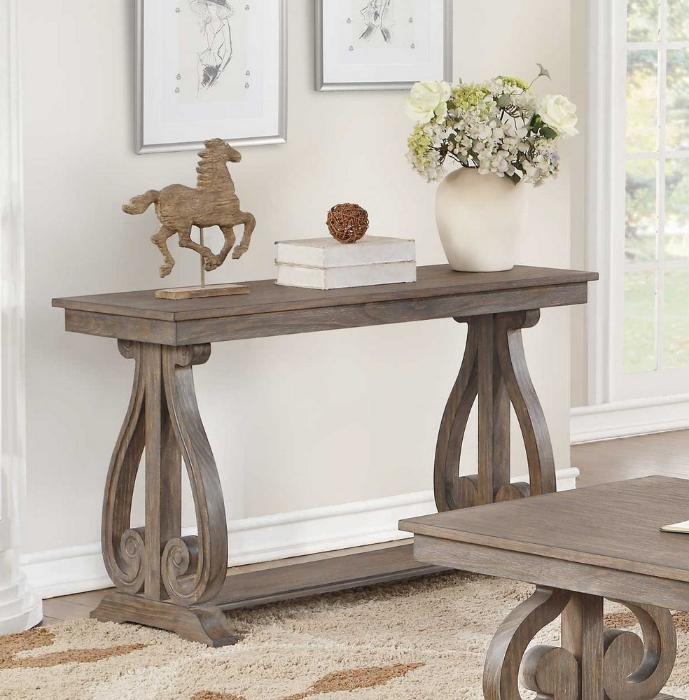 Toulon Oak Wood Sofa Table