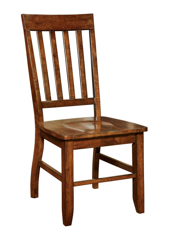 Foster 2 Dark Oak Wood Side Chairs