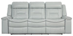 Darwan Light Gray Manual Recliner Sofa (Oversized)