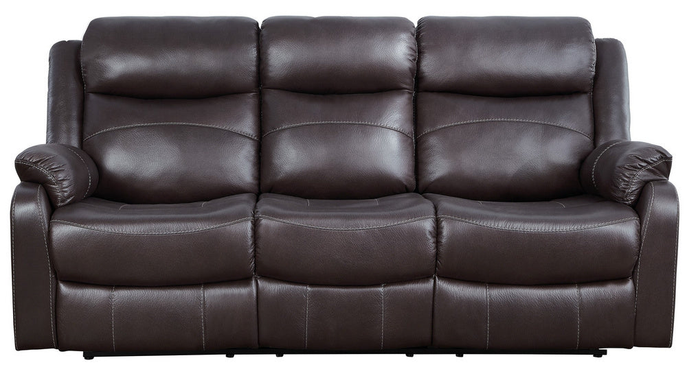 Yerba Dark Brown Manual Recliner Sofa