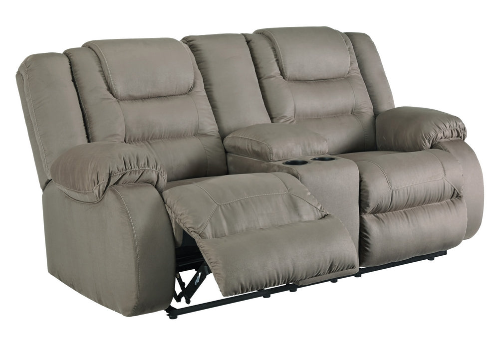 Segburg Cobblestone Fabric Manual Recliner Loveseat