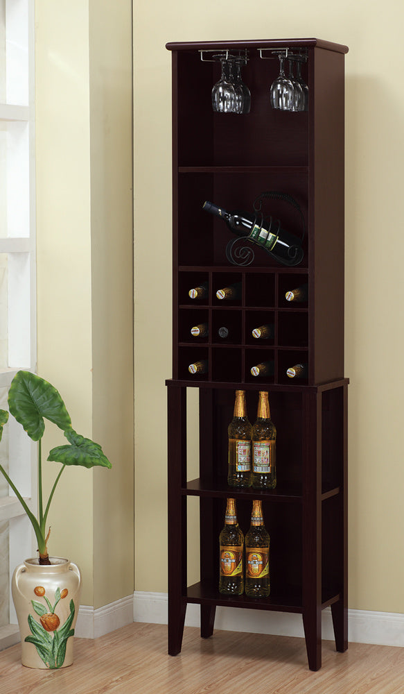 Violante Red Cocoa Wood Wine Cabinet