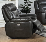 Imogen Gray Leather-Aire Power Recliner