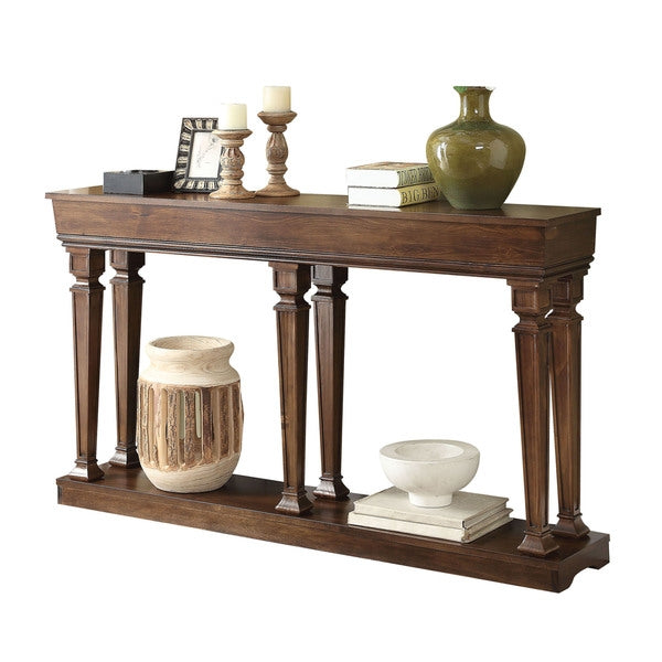 Garrison Oak Wood Rectangular Console Table