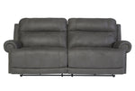 Austere Gray 2-Seat Manual Recliner Sofa (Oversized)