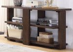 Niamey Cherry Wood Sofa Table with 2 Bottom Shelves