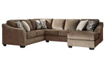 Graftin 3-Pc Teak RAF Sectional Sofa (Oversized)