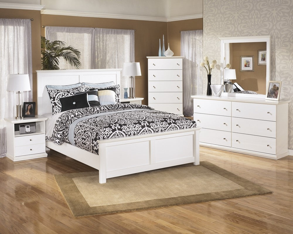 Bostwick Shoals 6-Pc White Wood Queen Bedroom Set