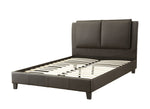 Bettina Brown Faux Leather Full Bed