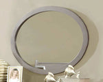 Lennart Gray Oval Mirror