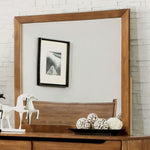 Lennart Rectangular Mirror with Oak Wood Frame