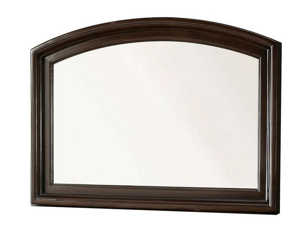 Litchville Mirror with Brown Cherry Wood Frame