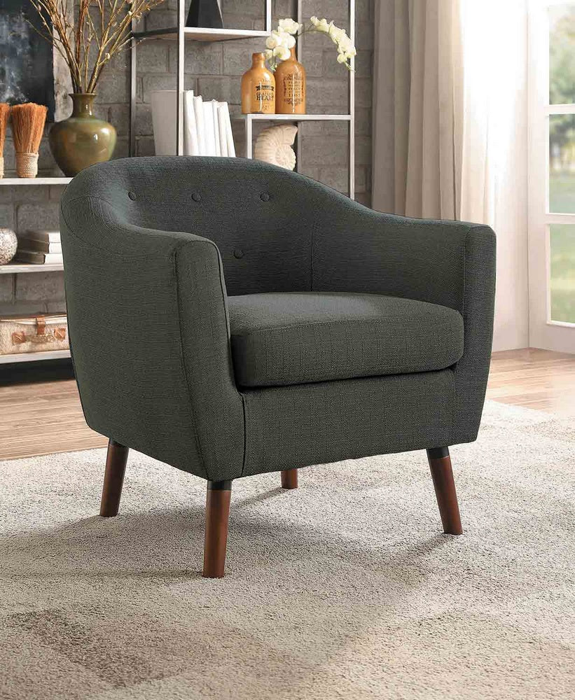 Lucille Gray Fabric Accent Chair