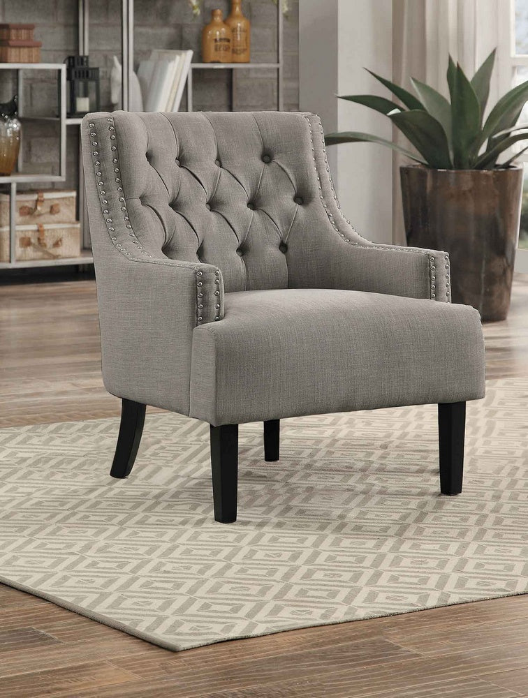 Charisma Taupe Fabric Accent Chair
