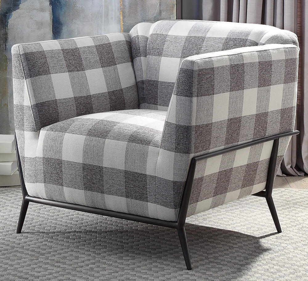 Niamey II Patterned Fabric Accent Chair